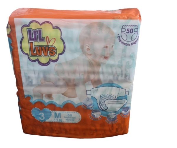 Lil Luvs Medium 50's (4-9Kg)